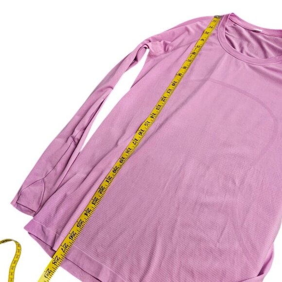 Lululemon Womens Swiftly Tech 2.0 Long Sleeve Shirt, Pink, Lightweight, Size 14 - Picture 5 of 9